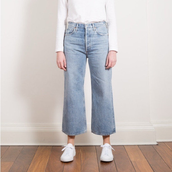 Citizens of Humanity Sacha High Rise Wide Leg Light Wash Jeans size 27 - Picture 2 of 5